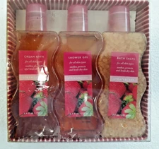 Set of Shower accessories - Cream Bath, Shower Gel, Bath Salts