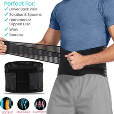 Fajas Para Hombres De Trabajo Que Trabajan Apoyando Espalda Baja Correas Doble @