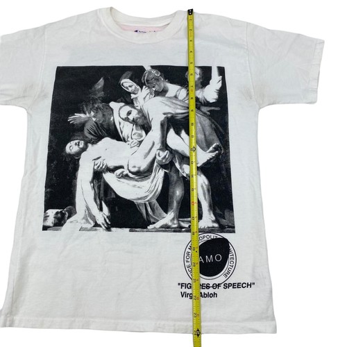 Virgil Abloh x MCA Figures of Speech FOS Tee Shirt Champion Sz YL *Fits Adult XS - Picture 10 of 11