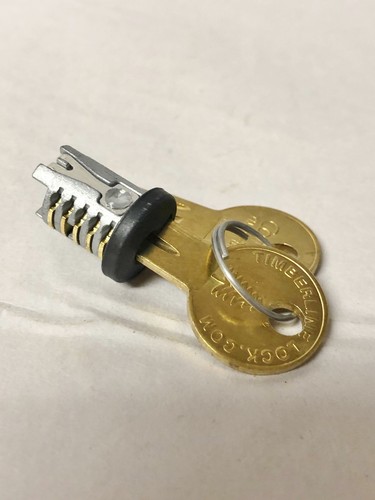 CompX Timberline 2-Keys 141E Lock Core & Key #9502 - Picture 3 of 5