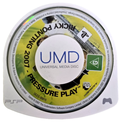 #ad Ricky Ponting 2007 Pressure Play PSP Game Disc Only AU $9.90