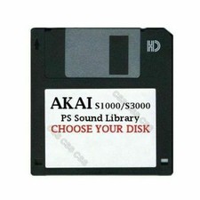 Akai S1000 / S3000 Floppy Disk PS Sound Library Choose Your Disk