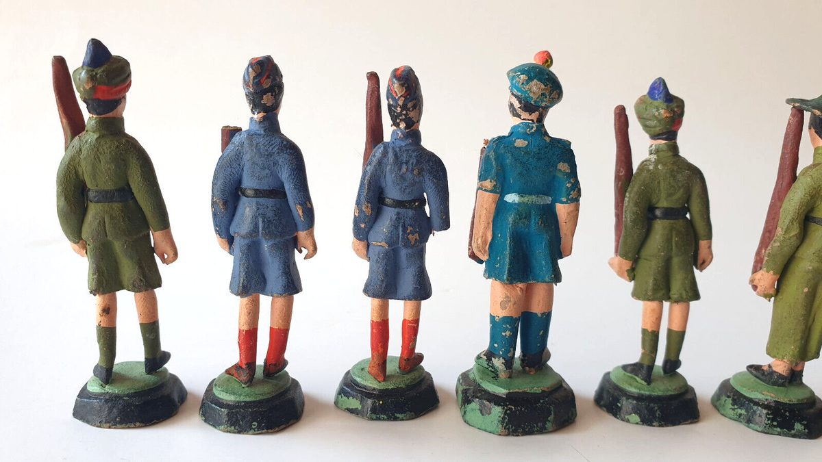 Lot de 12 soldats en plomb - Armée Belge - Guerre 14-18