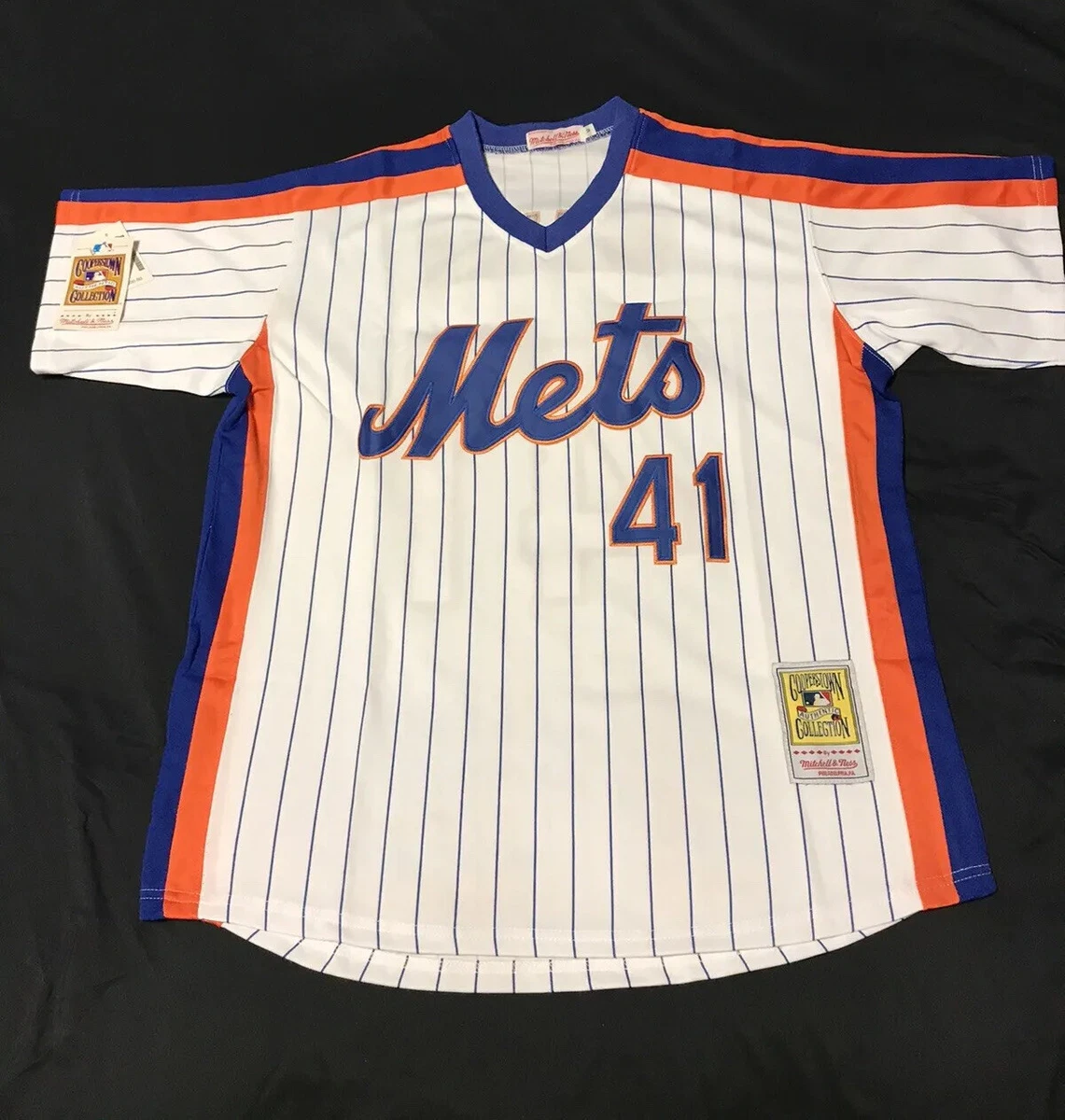 Mitchell & Ness Throwback Stitched Mets Tom Seaver Jersey Size