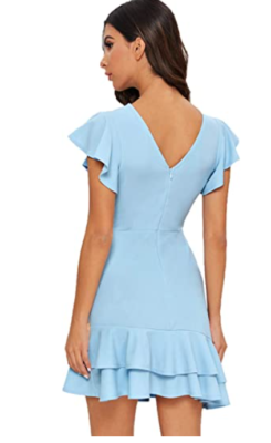 Floerns Women's Floral Ruffle Tiered Dress - Sleeveless Summer Dress With Tie Front