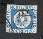 Uruguay 1858 stamp Mi#5a Forgery used CV=660$
