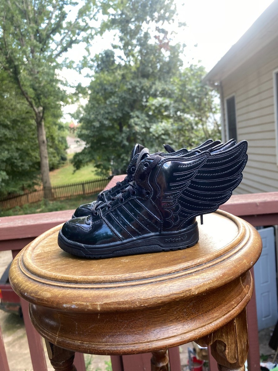 BABY SIZES 6K Adidas Originals Jeremy Scott BLACK WINGS Q23669