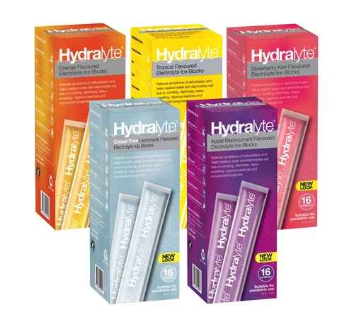 Hydralyte Orange Flavoured Electrolyte Ice Blocks For Dehydration 16 Pack - Picture 11 of 11