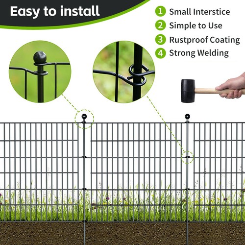 SpringUp Garden Yard Fence Metal Panels Wire Border Animal Barrier Flower Bed - Picture 4 of 8