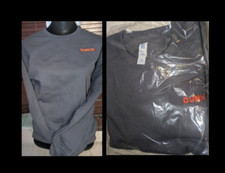 Dunkin Donuts Sweatshirt Jerzees Adult Sz S Blue Dunkin' Logo NEW in Pkg