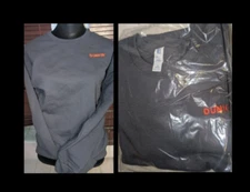 Dunkin Donuts Sweatshirt Jerzees Adult Sz S Blue Dunkin' Logo NEW in Pkg