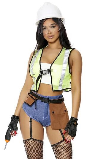 Construction Worker Costume In Women's Costumes for sale