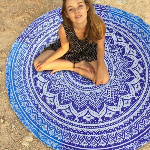 Mandala Big Hippie Beach Throw Towel Round Boho Mat Tapestry Wall Hanging Decor - Picture 4 of 15
