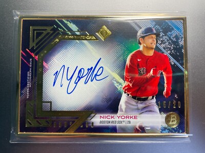 2021 Topps Bowman Transcendent - Nick Yorke Image Variations Gold Auto /20 RC