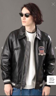 AVIREX USA Authentic Varsity Leather Jacket Size L | eBay AVIREX USA Authentic Varsity Leather Jacket Size L | eBay