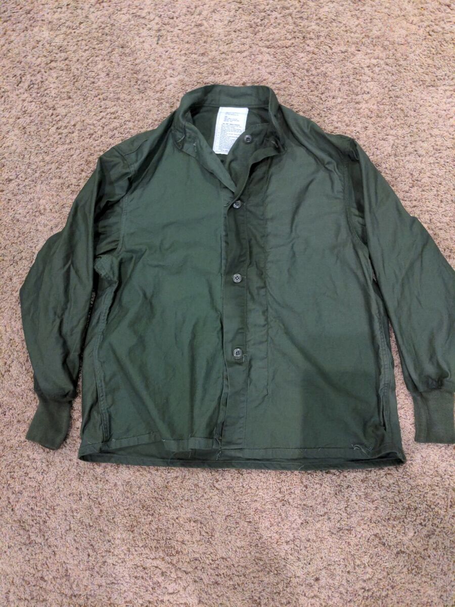 VTG 70s US Army Military Chemical Protective Liner Shirt VTG 70s US Army Military Chemical Protective Liner Shirt