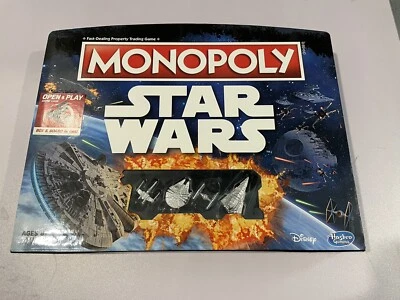Star Wars Monopoly Darth Vader Luke Skywalker Sealed New Disney Hasbro Travel - Photo 1/4
