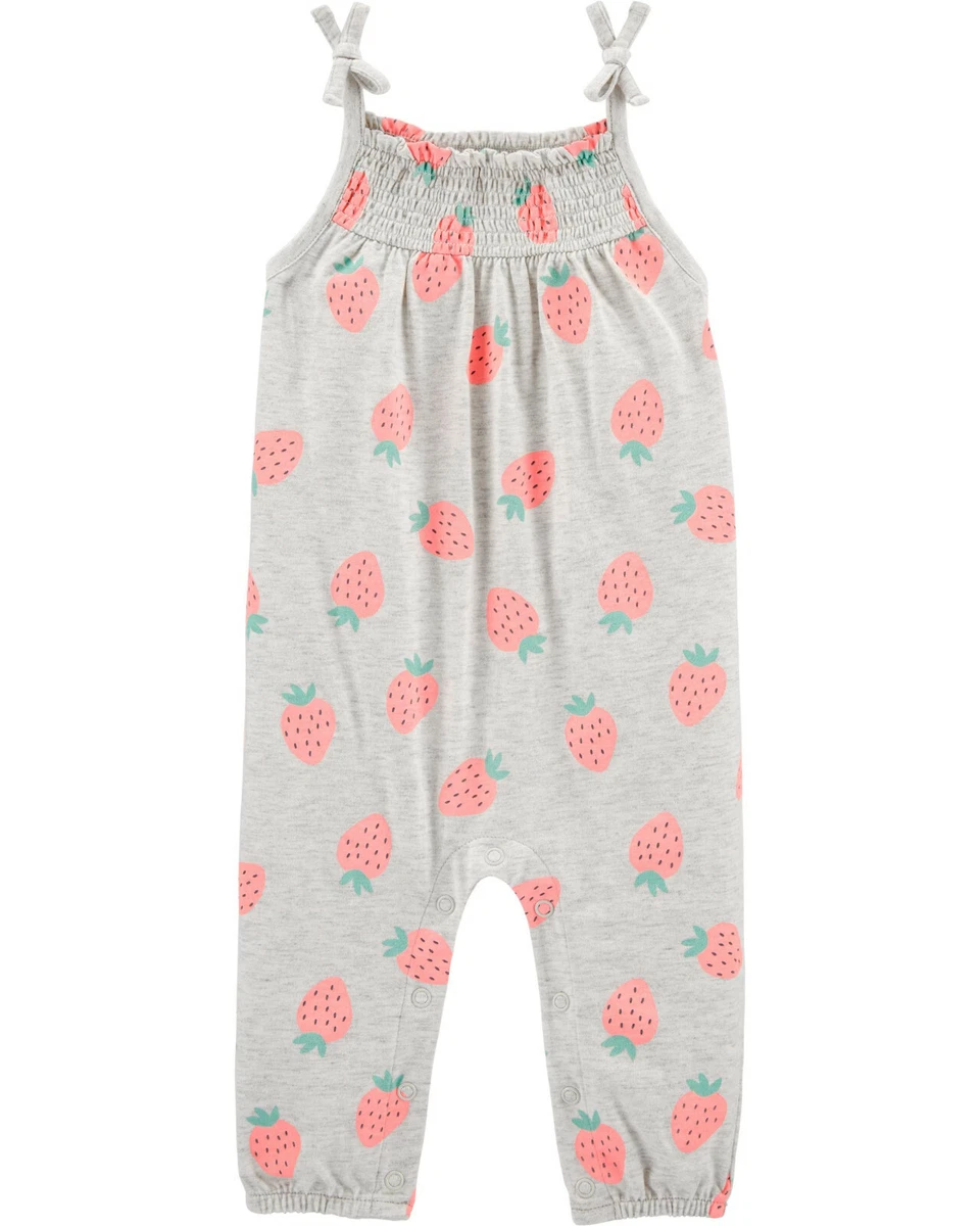 Carter's baby girls jersey jumpsuit hot sale