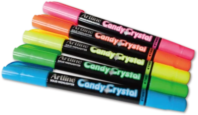 Artline Bonbons Cristaux Solide Stylo Surligneur 5 Paquet