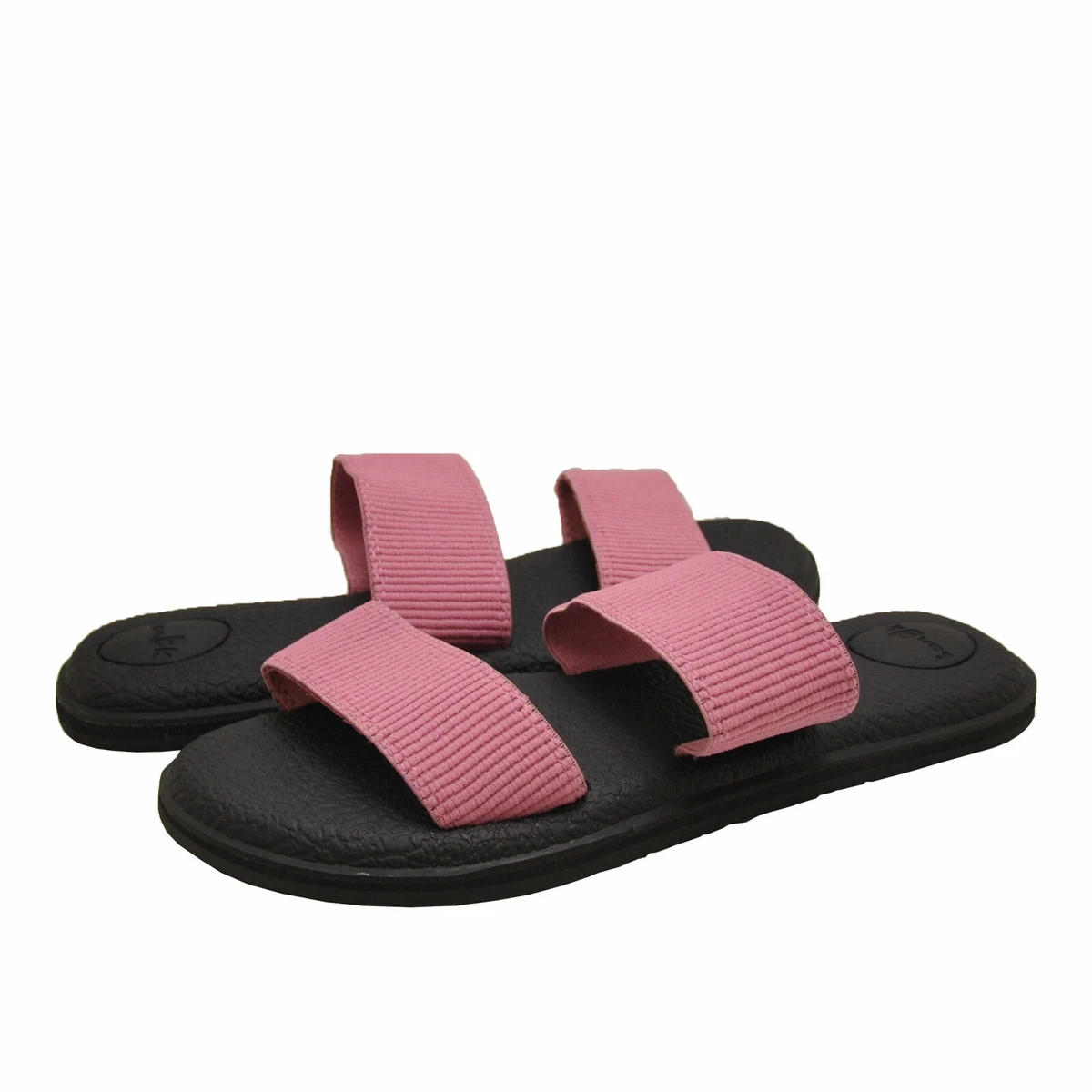 Women's Shoes Sanuk YOGA GORA GORA Double Gore Slide Sandals 1107316 ROSE