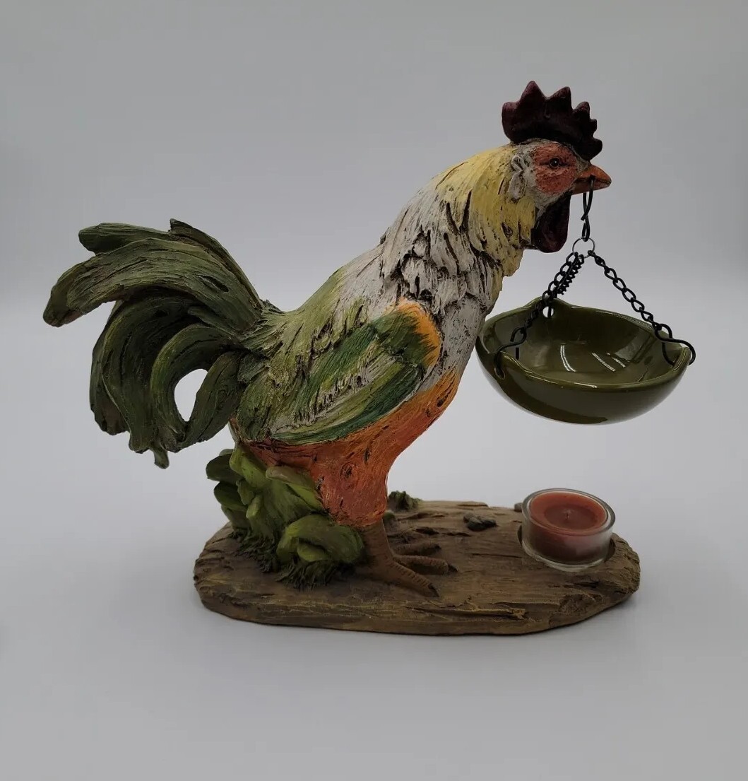 Vintage Retired Yankee Candle Rooster Wax Tart Warmer eBay
