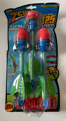 Zing Air 2010 Z Curve 3 Soft Dart Red X Long Range Bow Arrows & Ammo Clip New