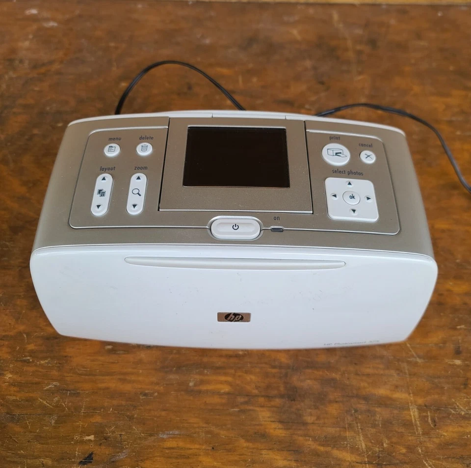 HP Photosmart 375 Printer with Power Cord - Image 4 of 4