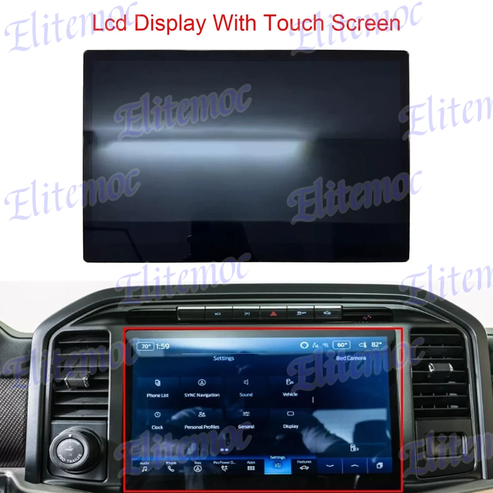 ML3T-18B955-AF Pantalla Táctil 12" para Ford Bronco Navi SYNC4 2021-2024 Foto 3 de 4