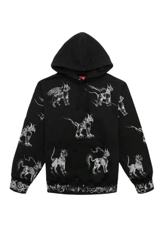 Sweat à capuche Supreme SS20 Animaux Taille M Noir
