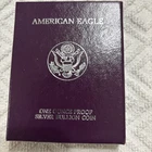 1991 S U.S. Mint American Eagle 1oz Silver Proof $1 Dollar Coin with Box and COA