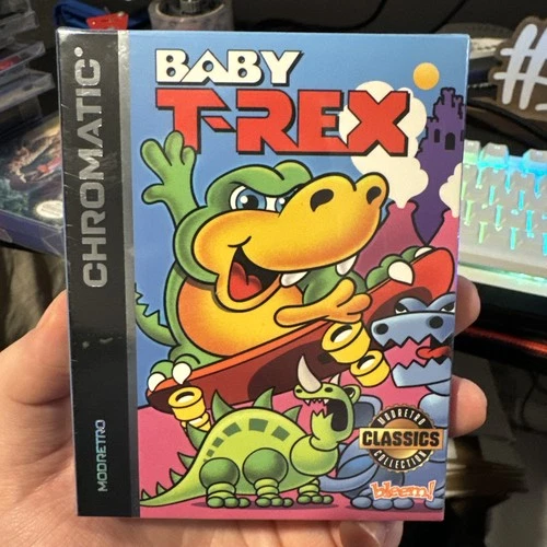 Baby T-Rex - Game Boy - Modretro Chromatic - *SEALED* - FREE S/H