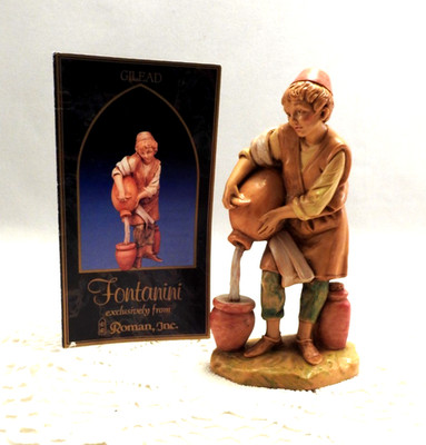 Fontanini Depose Italy SIMONETTI 1996 Gilead Boy with Water Bucket #284 4 7/8''