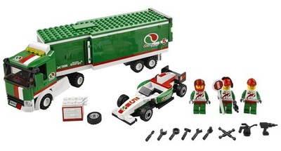 LEGO City Grand Prix Truck 60025 Octan 315pc Incomplete w/ Parts & Minifigs