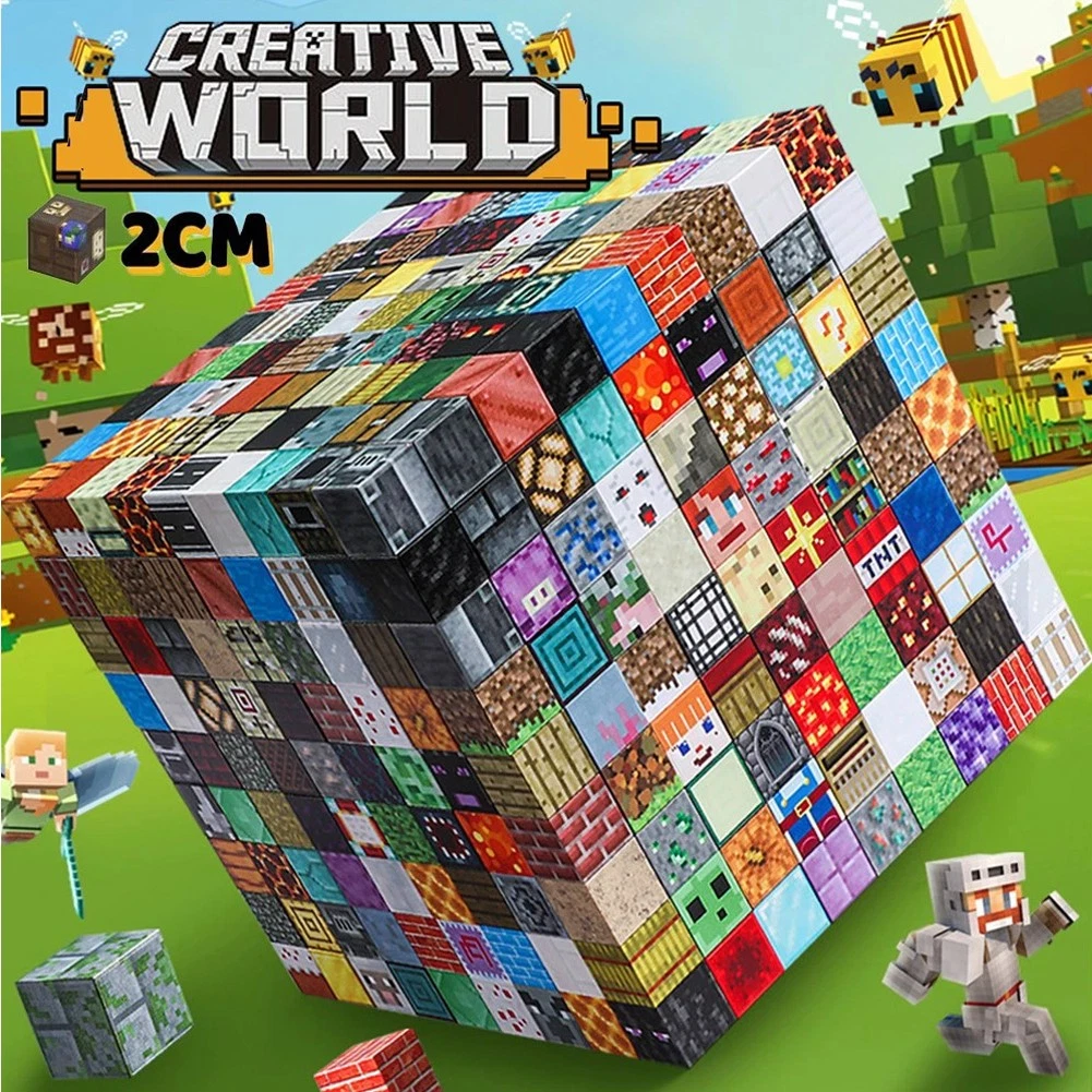 222PCS Doll Magnetic Building Blocks Set Boys Birthday Gift Kids Educational Toy