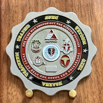 #ad Defense Public Health Aberdeen Rhino Scalloped Military Challenge Coin W#11 $61.58