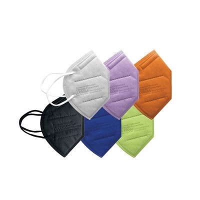 10x farbige FFP2 Masken von Euronda, Atemschutzmasken, 6 Farben, bunt