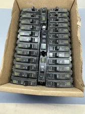 Lot of 9 Square D - QOB115 - QOB 15 Amp Single-Pole Circuit Breakers