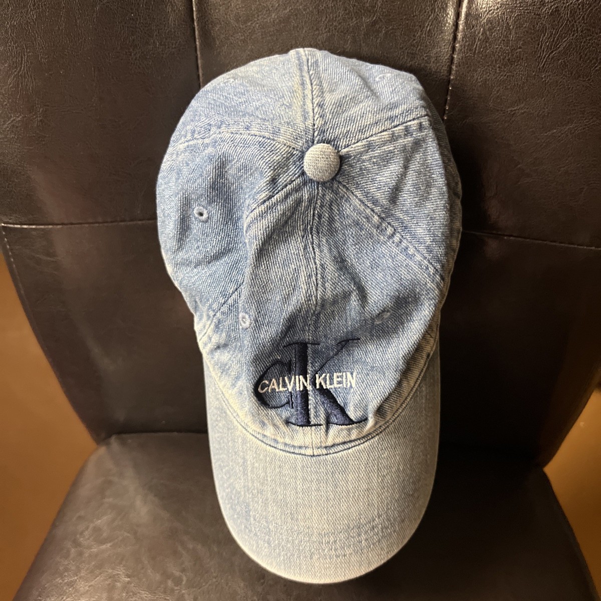 Vintage Calvin Klein Jeans Satin Snapback Hat Champagne Gold Made in USA CK Logo CK Calvin Klein Jeans Vintage Logo Snapback Hat | eBay main image 3
