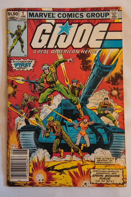 GI Joe A Real American Hero 1N 1982 Marvel GD+
