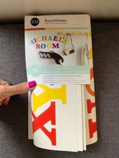 RoomMates Alphabet Letters Peel and Stick Wall Decals—see Description!!-New!