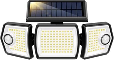 VIVOHOME Linkable Solar Lights Outdoor, Dual Roating Motion Sensor Flood Lights