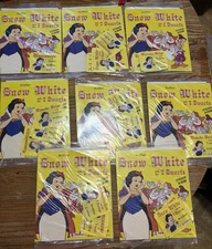 Lot 8 SEALED Panini Snow White Starter Sets Multilingual Packs Disney 1980s