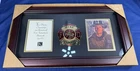 Firefighter Picture Frame Men Red 10” x 18” Badge Wood Frame See Photos Unused