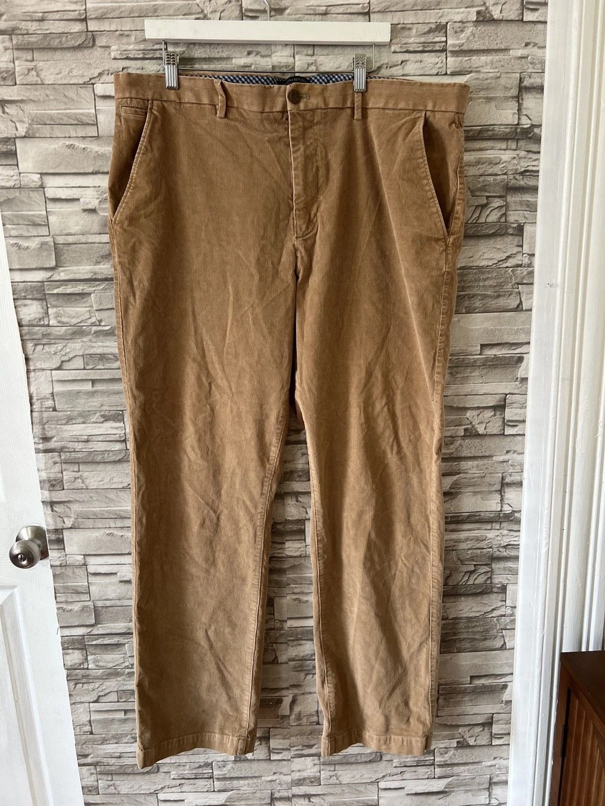 Banana Republic Pants 40x34 Brown Kentfield Dress Casual Preppy Slacks Chino