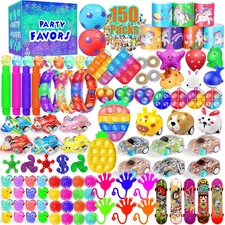 Party Favors for Kids 8-12 4-8, 150-Pack Fidget Toys Bulk, Treasure Box Toys for