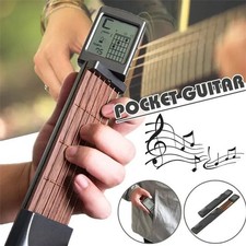 6-String Pocket Guitar Chord Trainer Folk Guitar Practice Tool Fingering