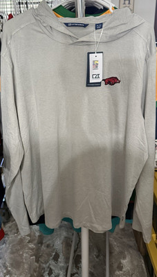 Men s XL Arkansas Razorbacks Cutter & Buck Coastline Epic Comfort Eco Recycled