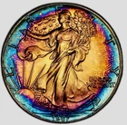 1987 American silver eagle  PCGS MS68 (MONSTER DOUBLE SIDED TONER)