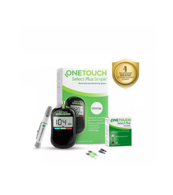 OneTouch Select Plus Blood Sugar Monitoring Kit   10 Strips + 10 Lancets + Lanci