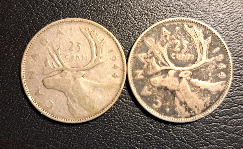 Lot of 11 Silver Canadian Coins, 7 Silver Quarters, 4 Silver Dimes, See Descript - Image 3 of 4